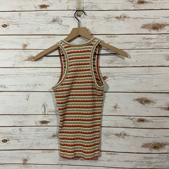 Madewell Ribbed U-Neck Tank Top - Stripe - XS - Picture 12 of 12